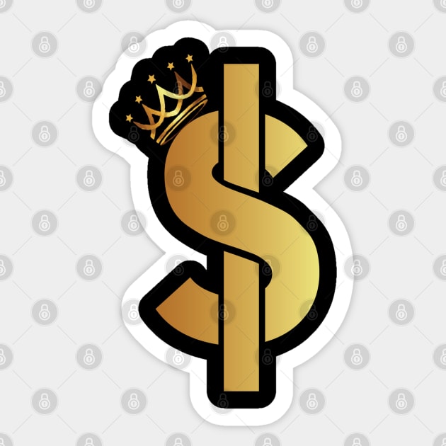 dollar sign money money funny tee Sticker by Upswipe.de